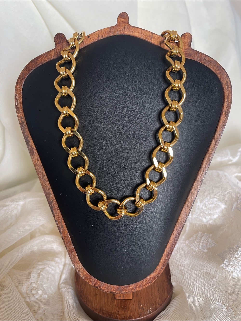 Monet Gold-Tone Linked Chain Necklace